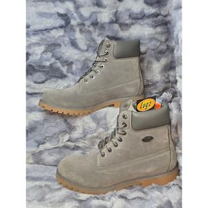 NWT Lugz Convoy Charcoal‎ / Gum Nubuck 6-Inch Work Boots size 11